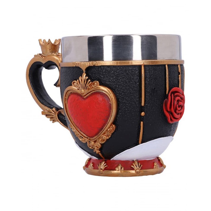 Nemesis Now Pinkys Up Queen of Hearts Cup, 11cm, Black