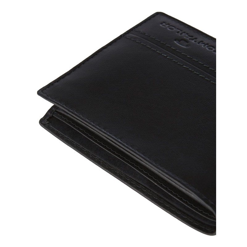 TOM TAILOR Jerrie Herren Geldbörse Querformat Mittelgroß Schwarz