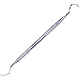 MedTool Dental Scraper Tool - Dentist Pick, Medical Stainless Steel, Dental Tarter Scraper for Tooth Stains Remover, Dentist Home Use Tools, Silver