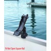 Brocraft Pontoon Boat Rod Holder /Pontoon Boat Square Rail Mount