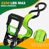 Motorcycle Tie Down Strap (4PK) - 2,100lb Break Strength Premium