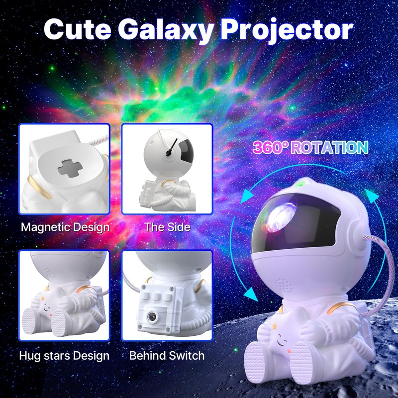 Macchiatto Astronaut Starry Sky Projector, Galaxy Projector LED Starry Sky