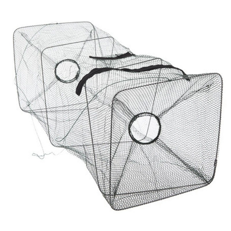 SNS 1-4pcs Fishing Bait Trap Fish Net Cast Cage Crab
