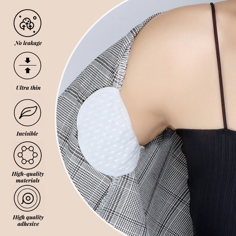 150 Pcs Underarm Sweat Pads, Armpit Sweat Pads for Women