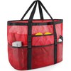 SRISE Mesh Beach Bag - Large Beach Tote Bag for