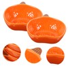 LABRIMP Pumpkin Shape Ceramic Dipping Plates 4pcs Cute Sauce Dishes