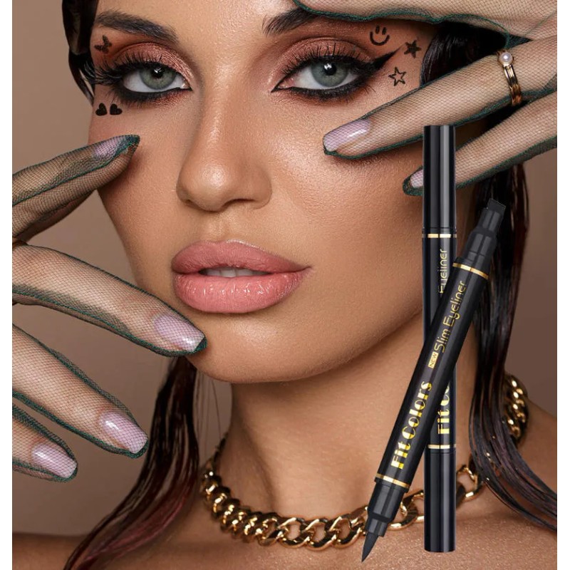 Set De Lápices Delineadores De Ojos Impermeables Doble Punta