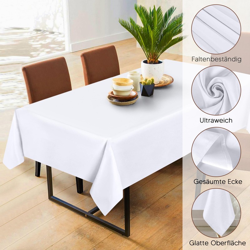 Utopia Kitchen Polyester Tablecloth 110 x 140 cm (Pack of