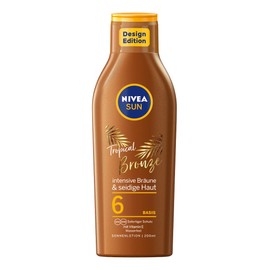 Nivea Sun Tropical Bronze Sun Lotion SPF 6, Sun Protection for Long-Lasting Tan without Self-Tanning, Sun Cream with Carotene Extract and Vitamin E, 200 ml