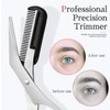Professional Precision Trimmer Eyebrow Scissors Remover Beauty Tool with Comb
