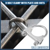 INFINAUTO Round U Bolt Muffler Exhaust Clamps for Car /