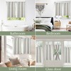 jinchan 100% Blackout Boho Kitchen Curtains 36 Inches Tier Curtains