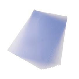 Asusolvent A4 PVC Flexible Plastic Sheets, 10Pcs 0.3mm Thick A4 Size, Transparent DIY Crafts Film (Semi Transparent)