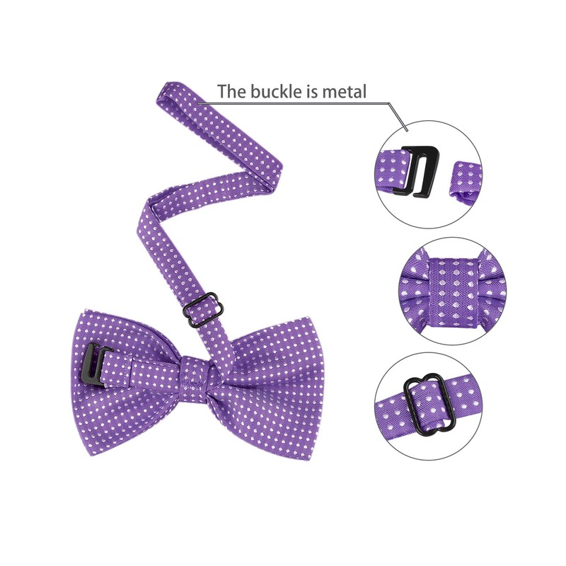 Allegra K One-Touch Bowtie, Polka Dot Pattern, Adult, Formal Bowtie,