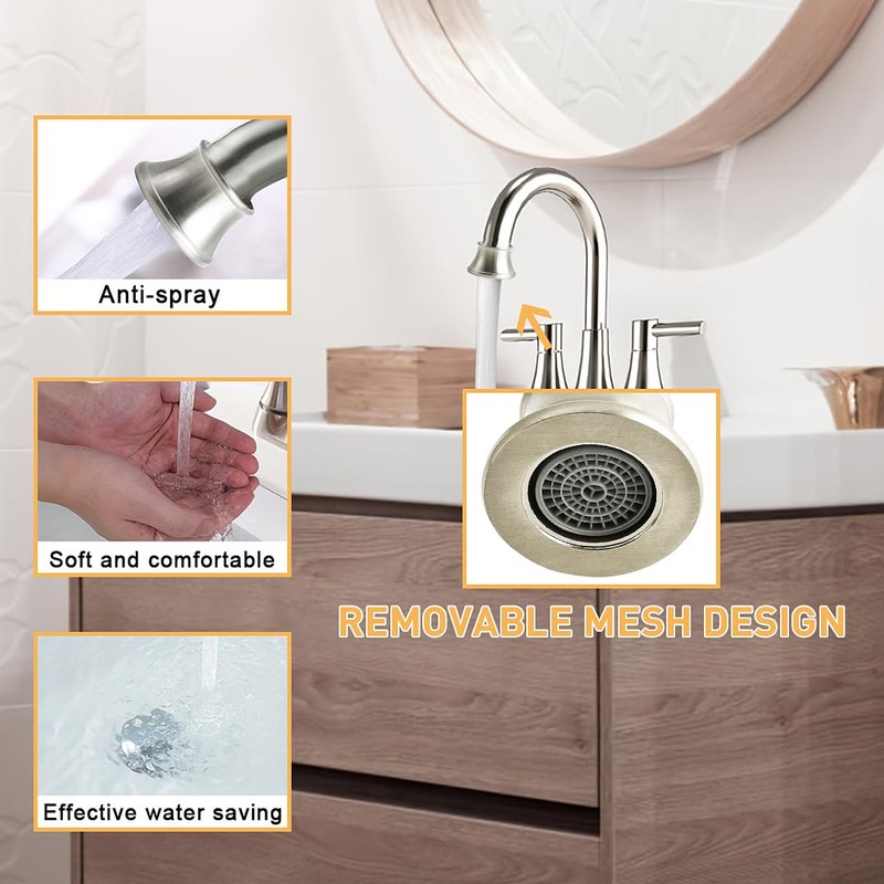 Faucet Aerator Compatible with Moen 116618BN, Faucet Parts High Flow