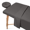 Saloniture 3-Piece Microfiber Massage Table Sheet Set - Premium Facial