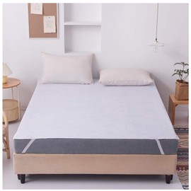 L7HWDP Mattress Topper Protector Pad,Waterproof Breathable Anchor Bands Cotton Mattress Protector Vinyl Free Hotel Quality (Queen)