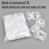 100 Pcs Disposable Ear Covers for Shower, Plastic Waterproof Ear