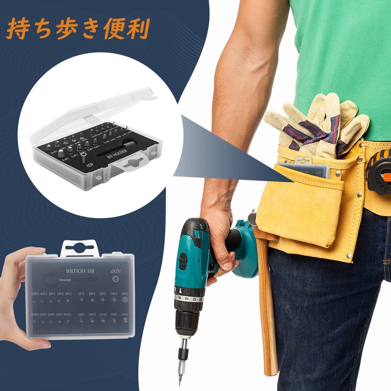 Housolution Drill Bit Set, 22-Piece Set, Slotted Screw Removal Bit,