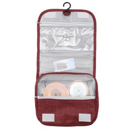 Ostomy Colostomy Travel Bag Hanging Ostomy Accessories Bags for Ostomy Colostomy Foley Catheter, Medical Accessories Ileostomy Ostomy Bag Accessories (Burgundy)