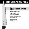 Spyderco Lightweight Kitchen Utility Knife with 6.5" MBS-26 Stainless Steel
