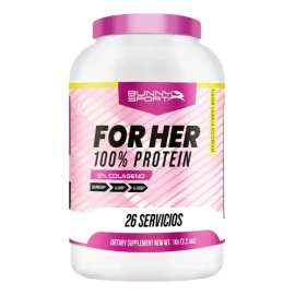 Suplemento En Polvo Bunny Sport Forher Whey Protein 1 Kg Vainilla                                                                                     