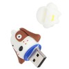 USB Flash Drive Cute Cartoon Black White Dots Face Dog