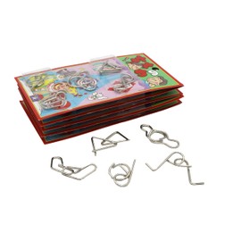 Chienowa 5-Piece Set of 12 Classical Toys, Made in Japan, Educational Brain Training, Puzzle, Games, Mystery, Ring, Handplay