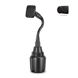 ECCRIS Magnetic Car Phone Mount for Cup Holder, 360 Degree Rotating, Adjustable Base, Strong Hold, Fits All Smartphones, Hands Free for Safe Driving