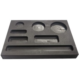LLF 7 in 1 Graphite Metal Bar Refining Scrap Bar Coin Mold Graphite Mold