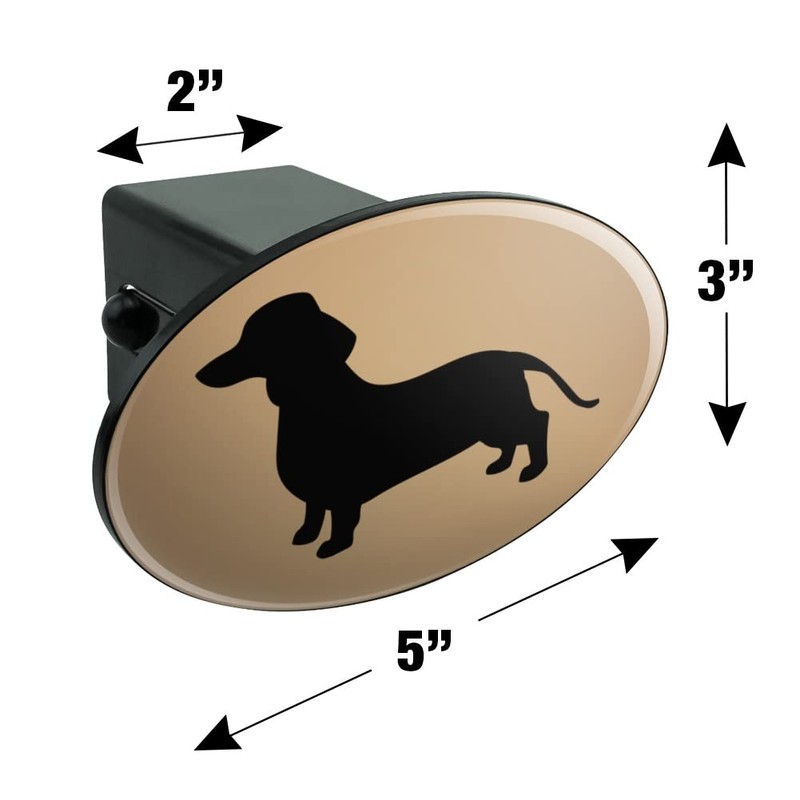 GRAPHICS & MORE Dachshund Wiener Dog Oval Tow Trailer Hitch
