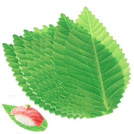 Kichvoe Sushi Decorative Leaves 200Pcs Reusable Plastic Food Dividers for Sushi Plates Japanese Cuisine Presentation and Restaurant Use