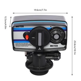 RustyVioum Water Softener Control Valve, 5600SM Flow Type Timer Control Valve, 110V 3W Whole House Timer Control Valve Automatic Operating Mode for Water Filter Softeners Resin