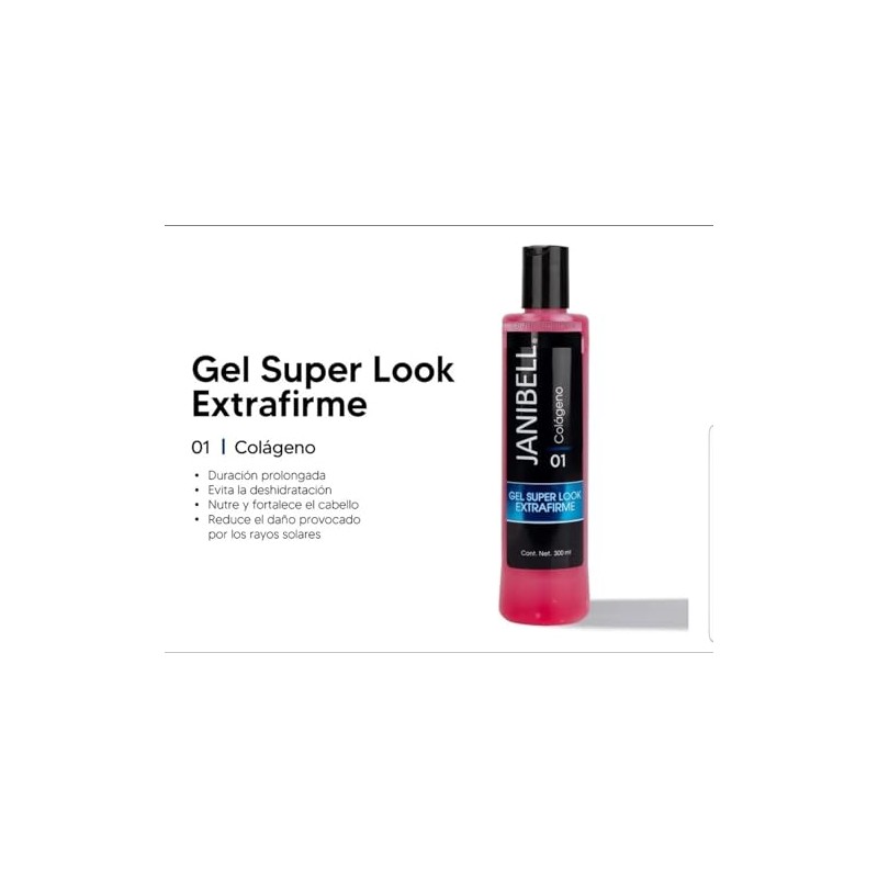 Janibell Gel Super Super Look Colageno Janibell 250 ml Transparente