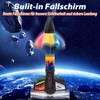 Acelane Outdoor Rocket Toy for Children, Motorised Rocket with Parachute,