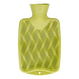 Fashy Small Hot Water Bottle with 3D Surface 0.8 Litre Green 6404