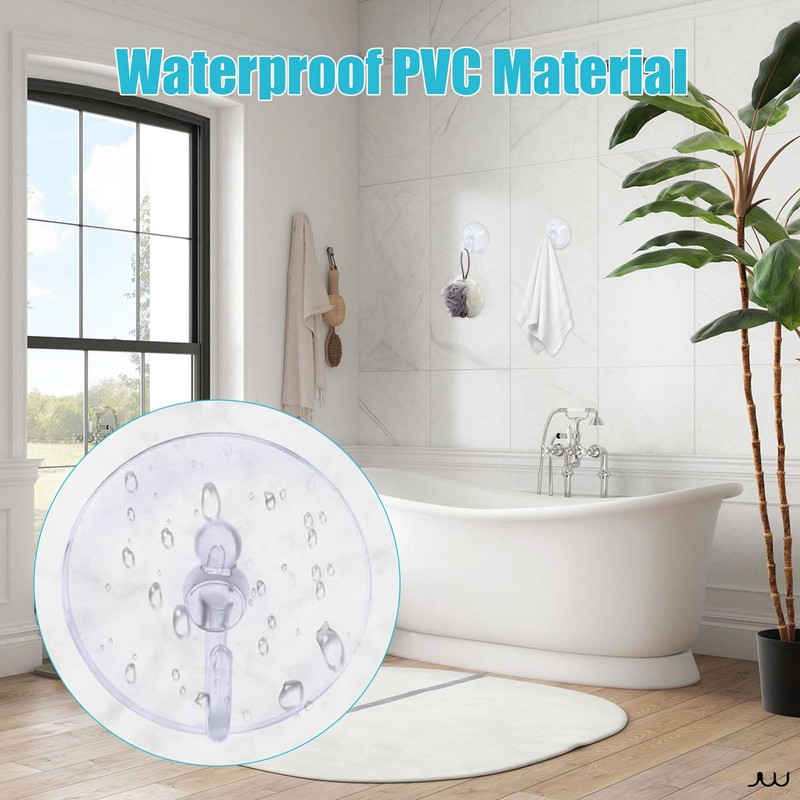 TSKDKIT Pack of 40 Suction Cup Hooks, Suction Cups for