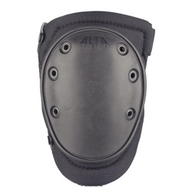 ALTA 50453.00 AltaFLEX Gel Knee Protector Pad, Black Cordura Nylon Fabric, AltaLOK Fastening, Flexible Cap, Long, Black