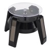 LED Jewelry Display Turntable Solar Powered Rotating Stand Blue Led