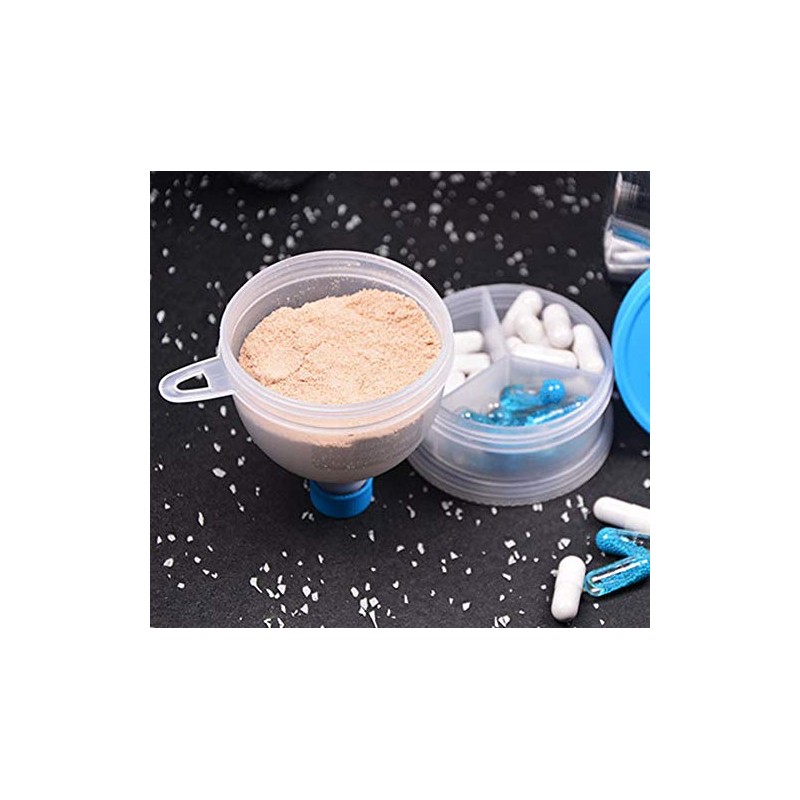 REOOHOUSE Portable Powder Supplement Tablet Container Funnel Protein BCAA Creatine
