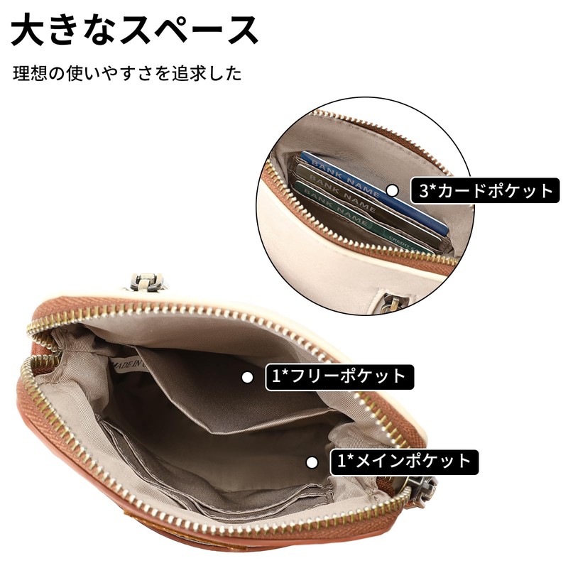 SENDEFN Women's Shoulder Bag, Cross-body, Lightweight, Large Capacity, Genuine Leather,