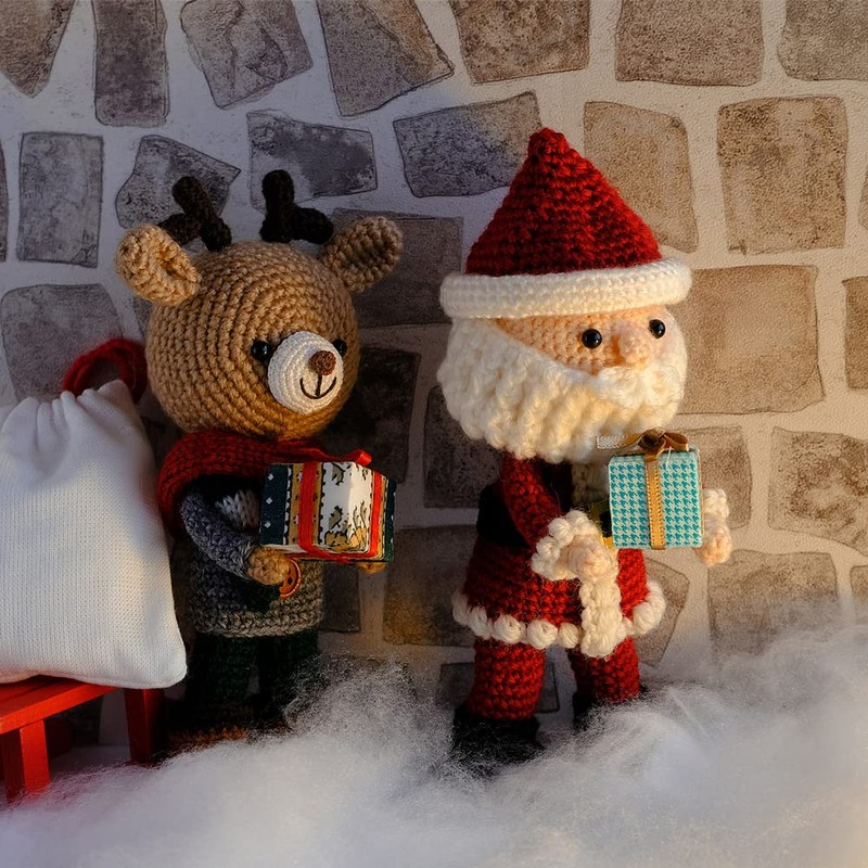 CJBIN Christmas Snow Blanket with Glitter, Pack of 2, Artificial