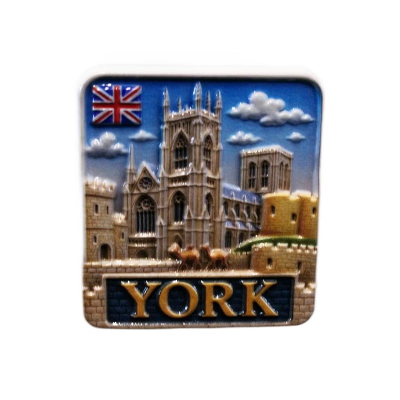 3D -YORK ENGLAND NORTH YORKSHIRE Fridge Magnet City Souvenir Travel
