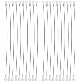 SG Store 20PCS Door Limiter Rope 304 Stainless Steel Door Restraint Line for Cabinet Door Closet Door Wardrobe Door, Silver