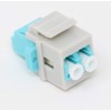 RiteAV Fiber Optic Keystone Coupler Jack LC Duplex Multimode 10GB