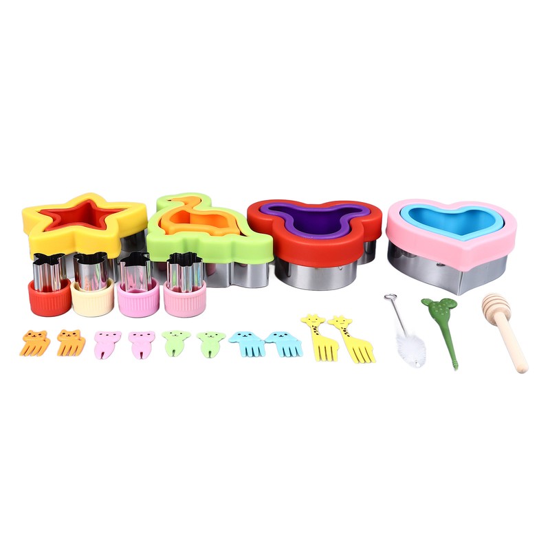 21PCS Sandwich Cutter and Sealer Bread Sandwich Shaper Dinosaur Star