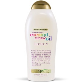 OGX Extra Creamy + Coconut Miracle Oil Ultra Moisture Lotion, 19.5 Fl Oz (Pack of 1)