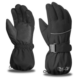 Azarxis Kids Ski Gloves, Winter Cold Weather Warm Gloves Thermal Fleece Snow Gloves for Skiing, Snowboarding