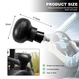 SHMZK Steering Wheel Knob Spinner, Steering Wheel Power Handle Spinner Knob Turning Aid Ball, Non-Slip Steering Wheel Knob Spinner, Knob Turning Aid Ball Tractor Forklift Accessories