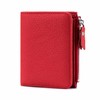 Genuine Leather RFID Wallet – Slim Zipper Coin Purse and